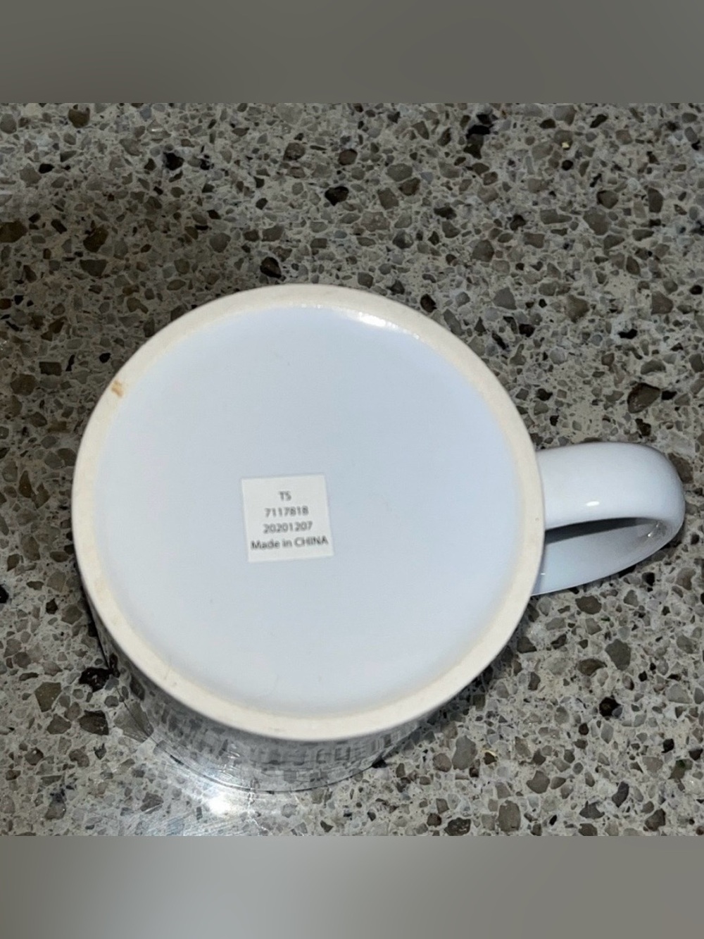 White Ceramic Mugs, lot of 2, ‘YourSuper’ brand, Green Inspirational Quote, NWOT - Picture 5 of 6